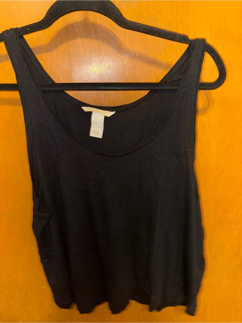 H&M Black Women's Tank Top - Scoop Neck Sleeveless